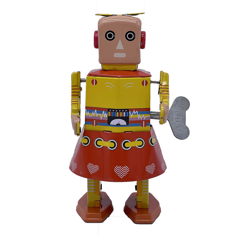 Mr. & Mrs. Tin Robot Toy 15cm